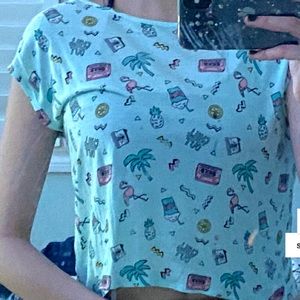 Graphic Patterned T-Shirt
